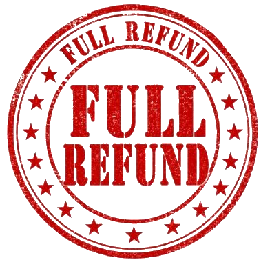 100% Money-Back Guarantee Badge